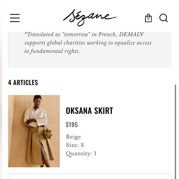 Sezane Skirt - Picture 3 of 4